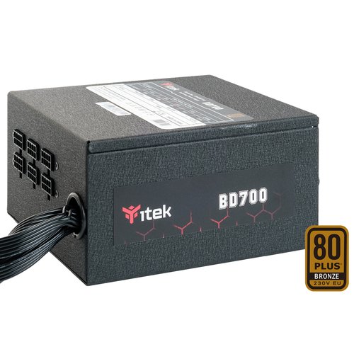 Itek BD700 Alimentatore Per Computer 700 w 24-pin Atx Atx Nero - Immagine 1