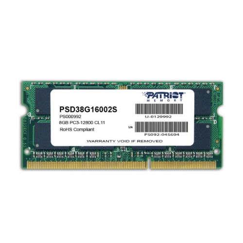 DDR3 So-dimm Patriot 8GB 1600MHz - PSD38G16002S - Immagine 1