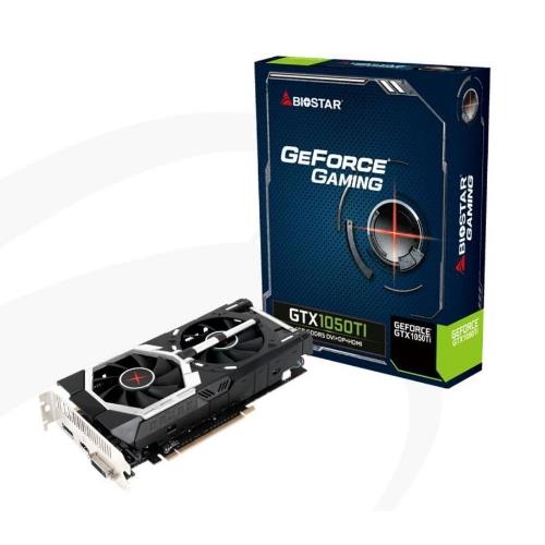 Svga Biostar Nvidia GTX1050Ti-4GB Atx 4GB GDDR5 128Bit Dual Fan Dvi+hdmi+dp Pci-e 3.0 - Immagine 1