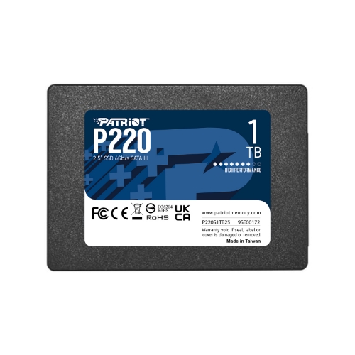 SSD Patriot 1TB P220 2.5" SATA3 READ:550MB/WRITE:500 Mb/s - P220S1TB25 - Immagine 1
