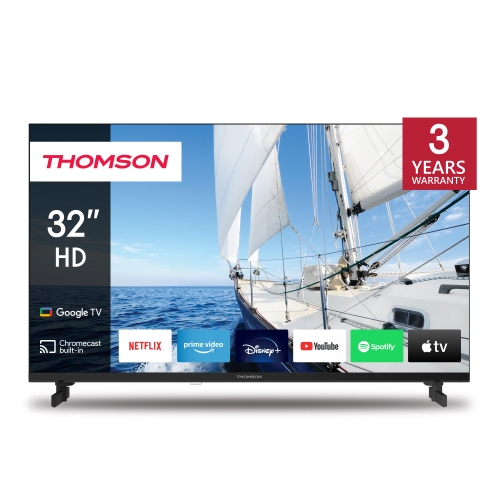 Thomson LED 32" 32HG2S14 Smart Google tv DVB-T2/S2 hd Ci+ 3XHDMI 2XUSB -telecomando Retro Illuminato Vesa - Immagine 1