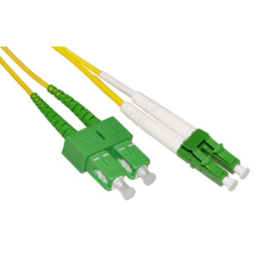 Cavo Fibra Ottica Apc lc a Apc sc Singlemode Duplex Mt. 2 LKLCSCAPC2 - Immagine 1