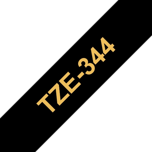 Brother TZE344 Nastro tz Oro / Nero - Immagine 1