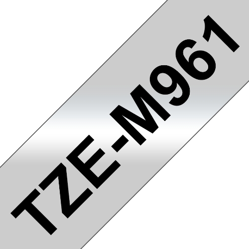 Brother TZEM961 Nastro tz Nero / Argent# - Immagine 1