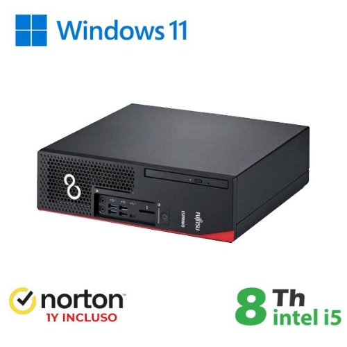 Fujitsu Rinovo Refurbished Esprimo D538-738 RN54522311 Sff i5-8X00 8GB SSD 256GB no Dvd Windows 11 Pro + Norton - Immagine 1