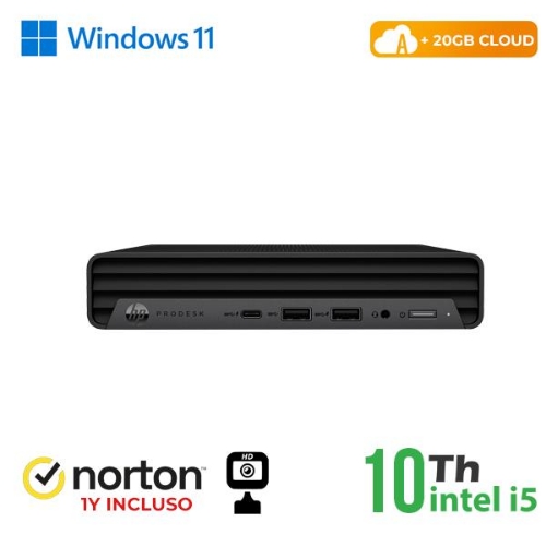 Ultra Mini pc hp Rinovo Refurbished dm 600 800 G6 RN65522381 i5-10x00T 8GB SSD New 256GB W11P + Cloud 20GB + Norton - Immagine 1