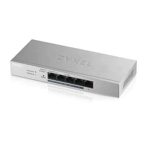 Zyxel GS1200-5HP v2 Gestito Gigabit Ethernet (10/100/1000) Supporto Power Over Ethernet (poe) Grigio - Immagine 1