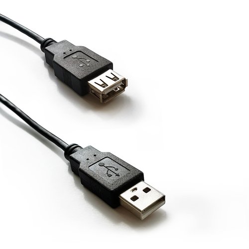 Atlantis Land P019-UB2-AAMF-1 Cavo USB 1 m 2.0 USB a Nero