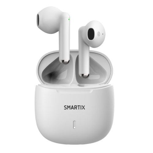 Auricolare Atlantis Smartix Tws SM60-FI9-W bt v5.3 Custodia Con Funzione di Ricarica Include Battery Bank da 300mA Bianco - Immagine 1