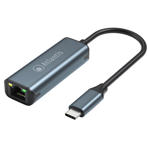 Adattatore Atlantis A04-TC_LAN da Usb-c a Gigabit LAN In: 1x Usb-c Out: 1x Gigabit