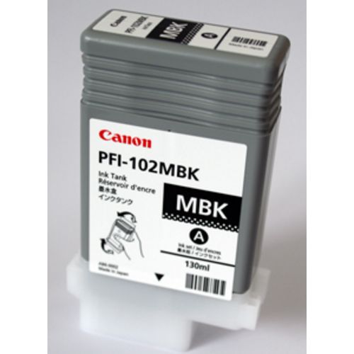 Canon Serbatoio Inch. Nero Matt PFI-102MBK Singolo (130ml) 0894B001 x Ipf 610/710/720/605/510 - Immagine 1