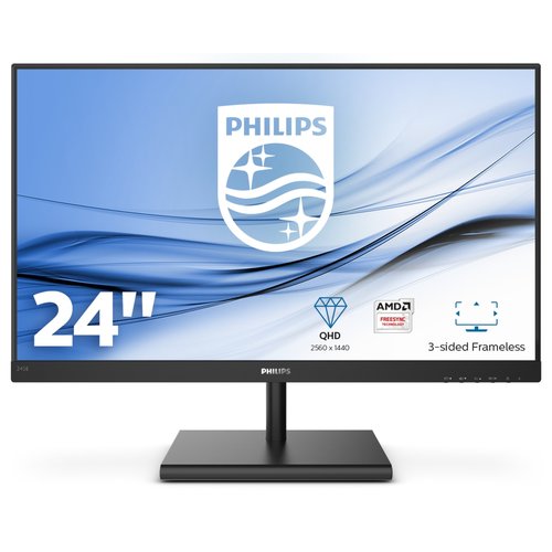 Philips e Line 245E1S/00 Monitor Piatto Per pc 60,5 cm (23.8") Quad hd LED Nero - Immagine 1