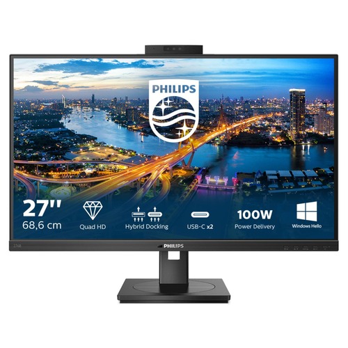 Philips b Line 276B1JH/00 Monitor Piatto Per pc 68,6 cm (27") 2560 x 1440 Pixel Quad hd LCD Nero - Immagine 1