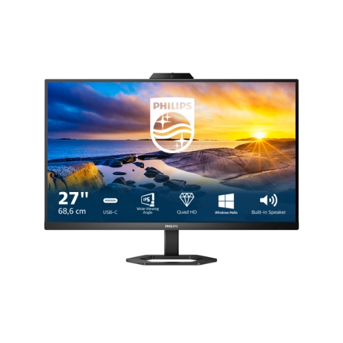 Monitor Philips LED 27"Wide 27E1N5600HE/00 IPS 1920x1080 300cd/mq 1000:1 2x3W mm Webcam Pivot Reg.h HDMI dp Usb-c Doking - Immagine 1