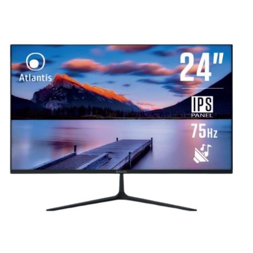 Monitor Atlantis LED 23,8" Wide A05-HE24I-VHDM IPS 1920x1080 5ms 235±10cd/m² 1.000:1 Vesa mm Vga HDMI dp Black