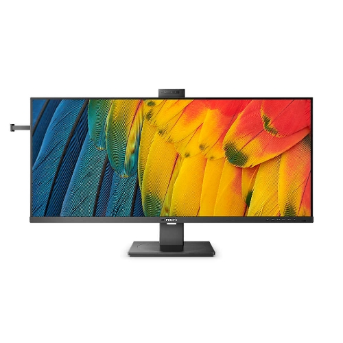 Monitor Philips LED 40" 21:9 40B1U5601H IPS 3440x1440 4ms 400cd/m² 50.000.000:1 2x5W mm Webcam Reg.h HDMI dp RJ45 Usb-c Docking - Immagine 1