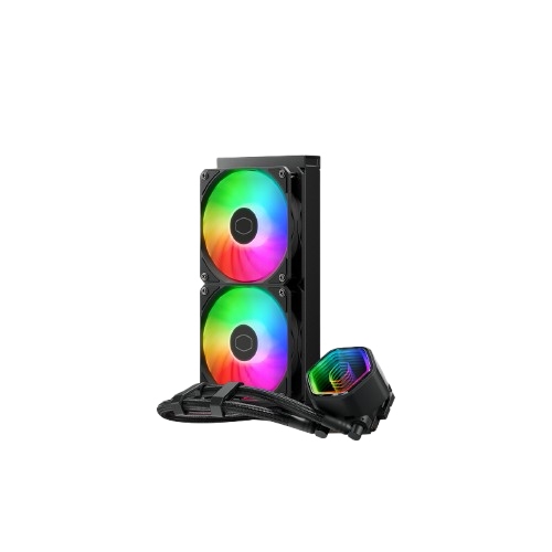 Diss a Liquido Cooler Master -masterliquid 240 Core ii Argb - Stk Univers. 2*120mm bk - MLW-D24M-A18PA-R1 - Immagine 1