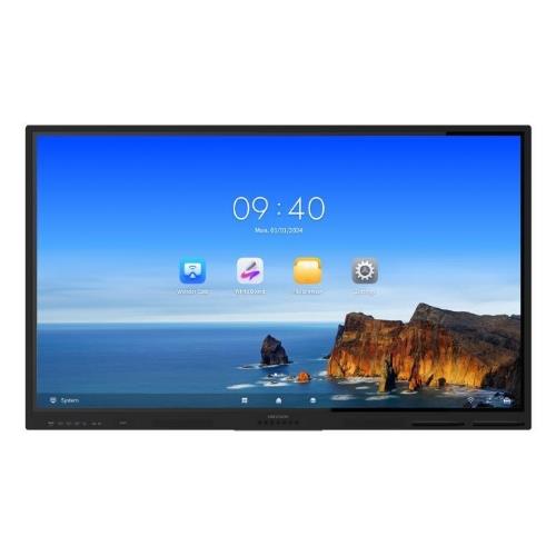 Monitor Touch Interattivo Hikvision 65'' 4K,Wi-fi/BT, Android 13, 8GB, 64GB, Staffa Inc. - DS-D5B65RB/EL - Immagine 1