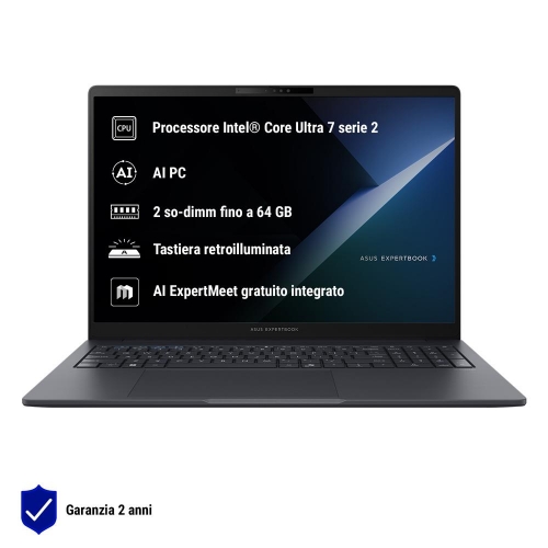 nb Asus Commercial nx p B3605CCA-MB0062X 16" Intel Core Ultra 5 225H 16GB SSD512GB W11P - Immagine 1
