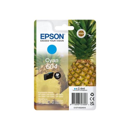 Ink Epson 604 C13T10G24010 Ciano Ananas x XP-2200 XP-3200 XP-4200 WF-2910DWF WF-2930DWF WF-2950DWF - Immagine 1