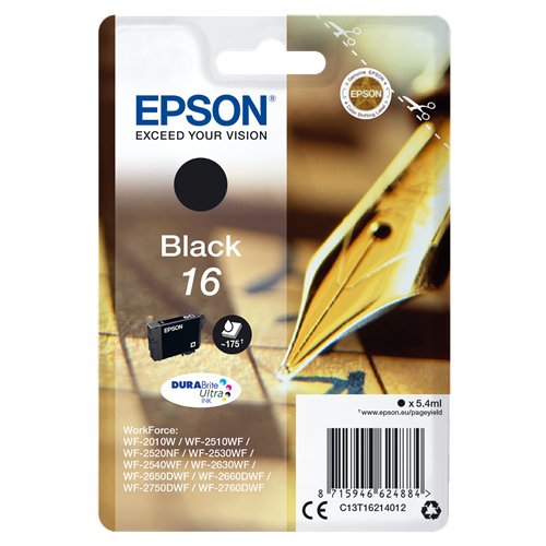 Epson T1621 5.4ml 175pagine Nero - Immagine 1