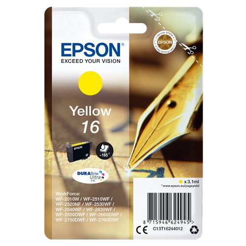 Epson T1624 3.1ml 165pagine Giallo - Immagine 1