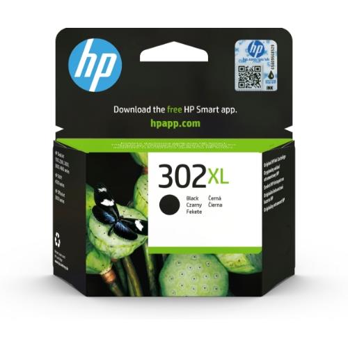 Ink hp F6U68AE N.302XL Nero x hp Aio 1110 2130 3630 3636 4520 3830 3831 3834 3835 4650 4527 4657 5230