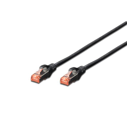 Digitus DK-1644-005/BL Cavo di Rete 0,5 m Cat6 S/ftp (s-stp) Nero - Immagine 1