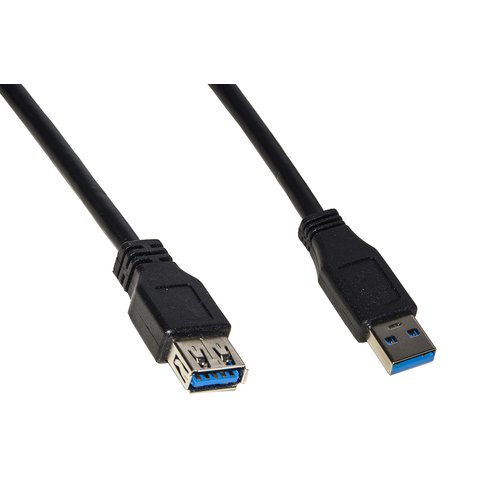 Link Accessori LKCU3018 Cavo USB 1,8 m 2.0/3.2 Gen 1 (3.1 Gen 1) USB a Nero