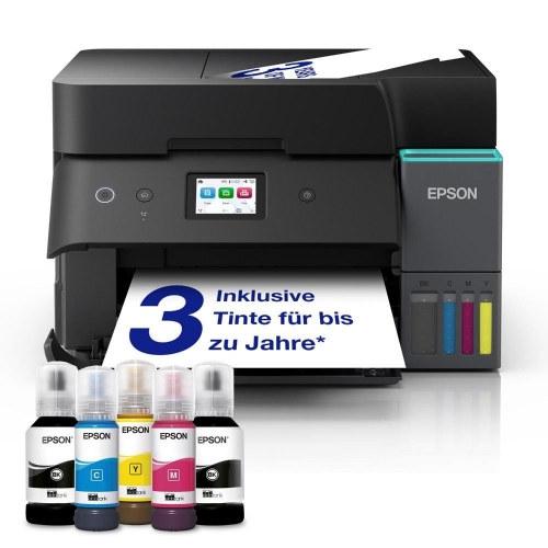 Multifunzione Epson Ecotank ET-4950 A4 35/23PPM 250FF Fax Adf Duplex LAN WIFI USB Epson Connect Display LCD - Immagine 1