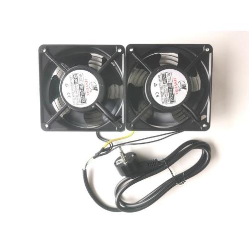 Ventole Hikvision Per Rack 4/6/9/12U 2*FAN - FD1238A2 - Immagine 1