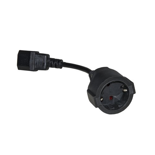 Link Accessori Lkadsk Adattatore Per Presa di Corrente C14 Tipo c (europlug) Nero - Immagine 1