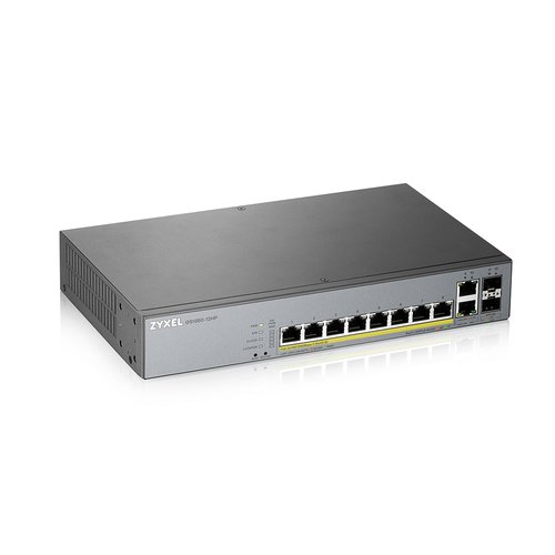 Zyxel GS1350-12HP-EU0101F Switch di Rete Gestito L2 Gigabit Ethernet (10/100/1000) Grigio Supporto Power Over Ethernet (poe) - Immagine 1