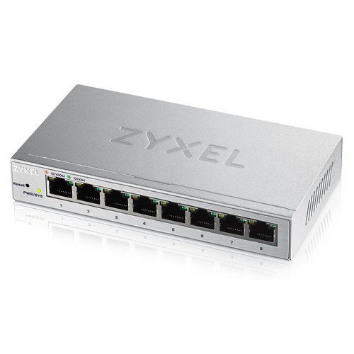 Zyxel GS1200-8 Gestito Gigabit Ethernet (10/100/1000) Argento - Immagine 1