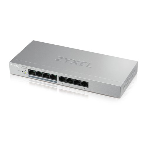 Zyxel GS1200-8HP v2 Gestito Gigabit Ethernet (10/100/1000) Grigio Supporto Power Over Ethernet (poe) - Immagine 1