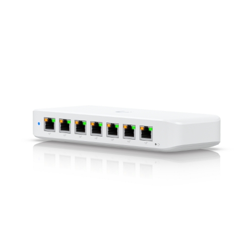 Ubiquiti Switch USW-Ultra-60W-EU 7 Poe+ 1 Porta Input Poe++ 52W Total Poe Supply ac Adapter Incluso