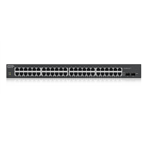Switch Zyxel GS-1900-48HP 48P LAN Gigabit Poe+ 2 Porte Sfp Gigabit, Supporto IPv6, Vlan, Web Managed Rack - Immagine 1
