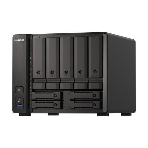Qnap TS-H973AX-8G Server Nas e di Archiviazione Tower Collegamento Ethernet LAN Nero V1500B - Immagine 1
