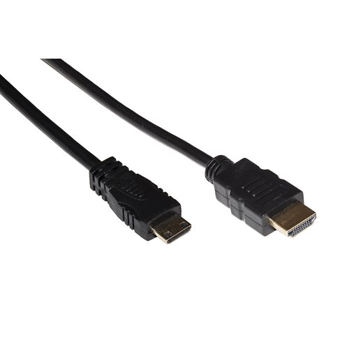 Link LKCHDMN02 Cavo HDMI 2 m HDMI Type c (mini) HDMI Tipo a (standard) Nero - Immagine 1