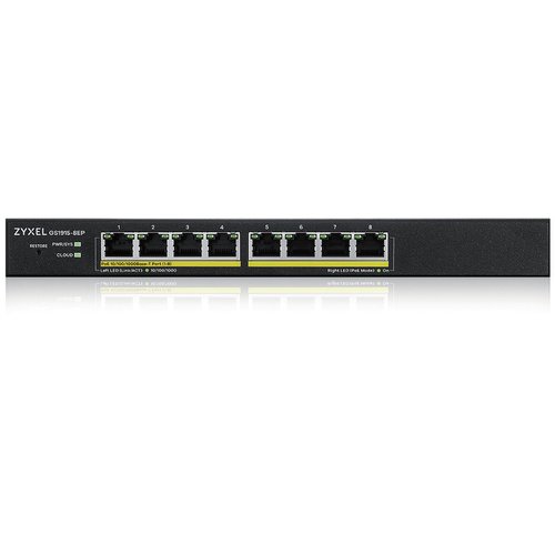 ZYXEL Switch Zyxel Nebulaflex Switch Web Managed 8p Gigabit Poe (max 60w) - Sup IPv6, Vlan - Design Senza Ventole, GS1915-8EP-EU0101F - Immagine 1