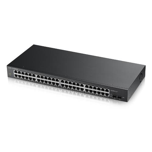 Switch Zyxel GS-1900-48 48P LAN Gigabit + 2 Porte Sfp Gigabit, Supporto IPv6, Vlan, Web Managed Rack