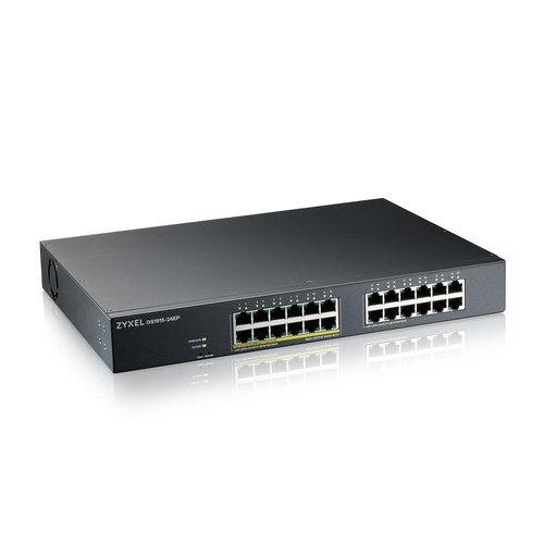 Switch Zyxel Nebulaflex Switch Web Managed 24p Gigabit Poe (max 130w) - Sup IPv6, Vlan - Senza Ventole, GS1915-24EP-EU0101F - Immagine 1