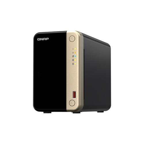 Nas Tower Qnap TS-264-8G 2x 3,5"/2,5" + 2x SSD M.2 PCIE 2x 2.5GBE 8GB RAM 2x USB3.2 1x HDMI Intel Celeron N5105/N5095 4core - Immagine 1