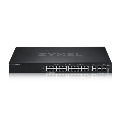 Switch Zyxel XGS2220-30 24P Gigabit +2P 10GB Multigigabit +4P 10GB Sfp+, IPv6, Vlan, Rack Managed Layer 3 Lite Stackable - Immagine 1
