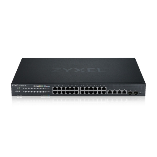 Switch Zyxel XMG1930-30-ZZ0101F 24P 2.5 Mgigabit +4P 10GbE +2P 10Gbe Sfp+ IPv6, Vlan, Qos, Igmp, Rack, no Fan, Free Nebula Basic
