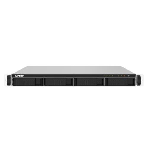Nas Rack 1U Qnap TS-432PXU-2G 4HD 3,5"/2,5" Nohd 2P 10GBE Sfp+ 2P 2.5 Gbe USB3.0 2GB DDR4 Quadcore AL-324 1.7GHZ 250w - Immagine 1