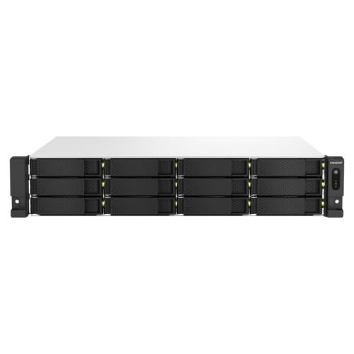 Nas Rack 2U Qnap TS-1264U-RP-8G 12HD 3,5"/2,5"SATA 2x 2.5GBE 2x USB3.2 8GB RAM 1x HDMI Intel Celeron N5105/N5095 4Core 2X300W - Immagine 1