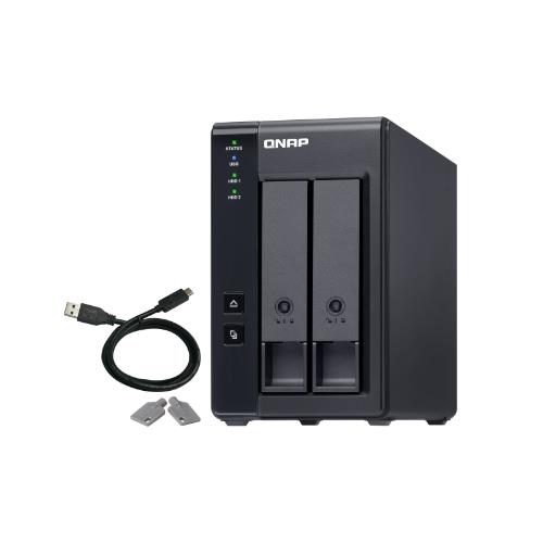Nas Tower Qnap TR-002 x2HDD Expansion Unit For Qnap Nas - USB 3.1 Type-c Hardware Raid External Enclosure - Immagine 1