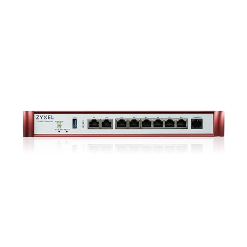 Firewall Zxyel Usgflex Security Gateway 200H VPN:100IPSec/L2TP, 50SSL Wan, 6xLAN + 2x2.5Gbe, Fanless, Fino a 50 Utenti - Immagine 1