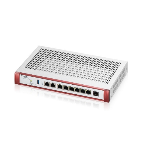 Firewall Zxyel Usgflex Security Gateway 200H VPN:100IPSec/L2TP, 50SSL Wan, 6xLAN + 2x2.5Gbe Fanless +1Y Sec Pack, Fino a 50utent - Immagine 1
